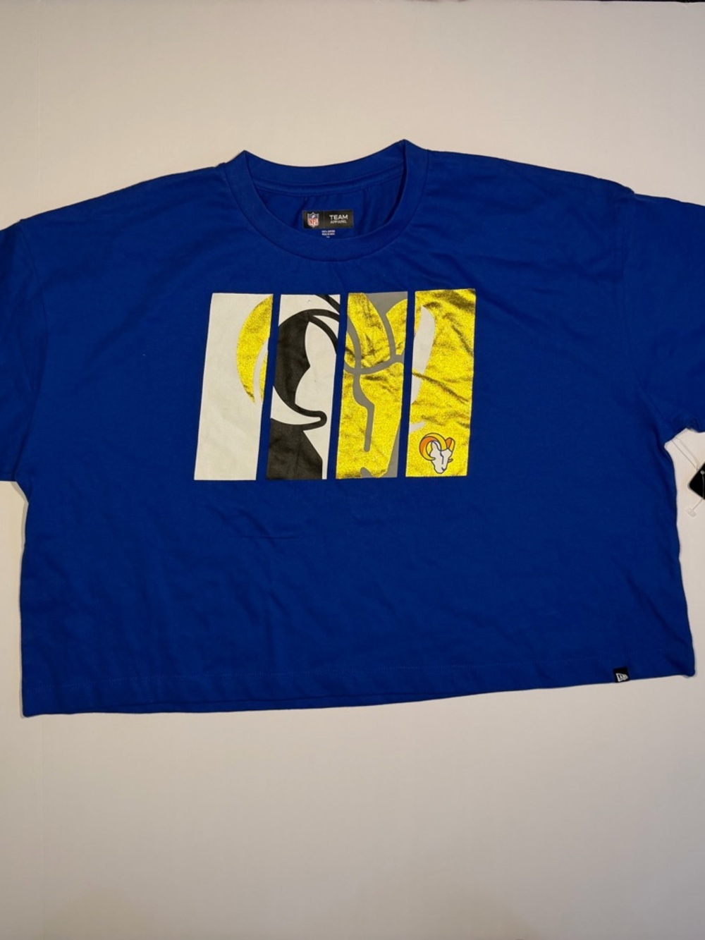 Los‎ Angeles Rams Women’s Crop Top XL NFL Team Apparel Blue NWT
